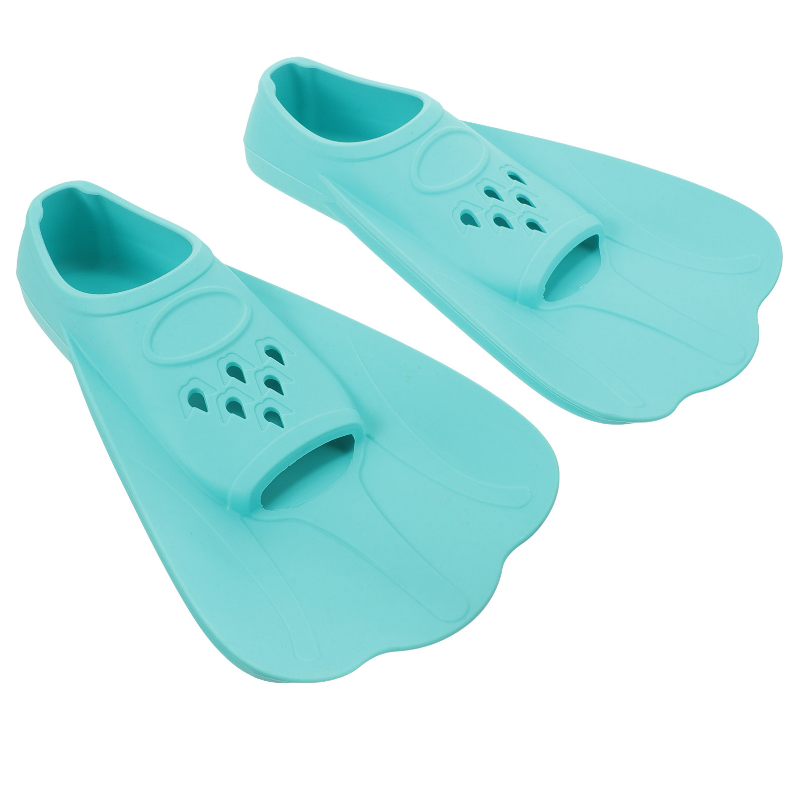 Fin Diving Blade - 1Pair Silicone Short Blade Design Wide