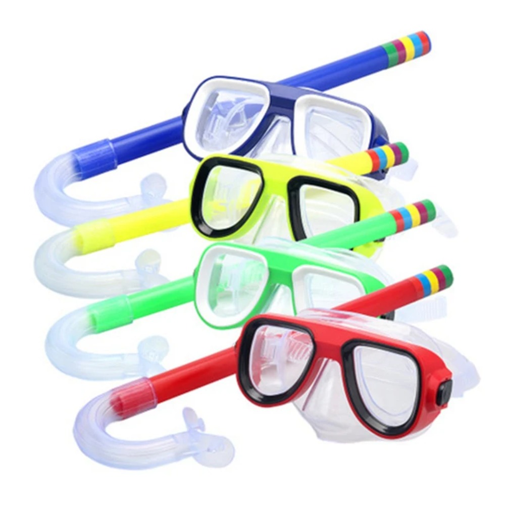 Freediving Mask Set - Kids Snorkel Set Scuba Snorkeling Mask