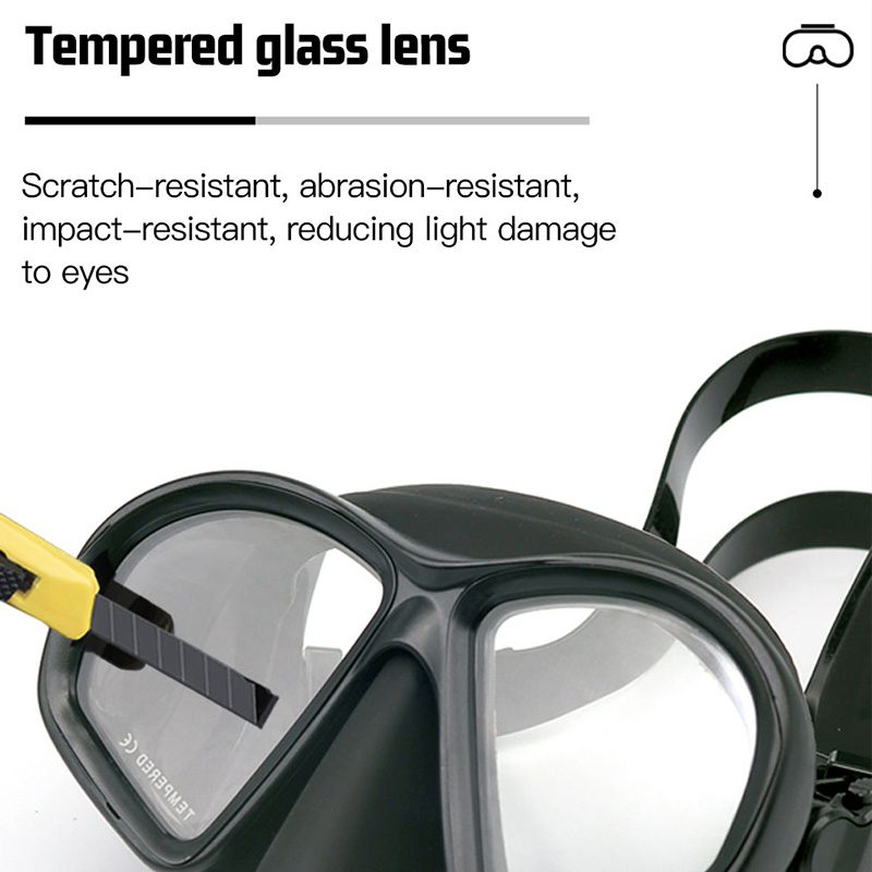 Wet Low Capacity Tempered Glas - огляд і ціна Freediving Mask Set