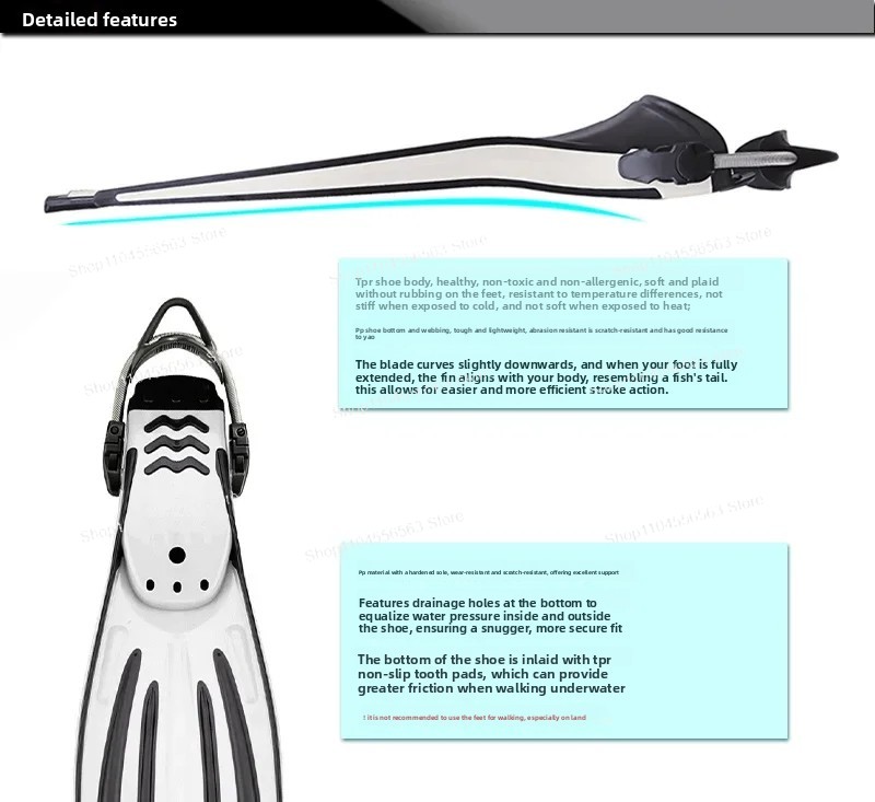 Adjustable Spring Strap Swim T - огляд і ціна Fin Diving Blade