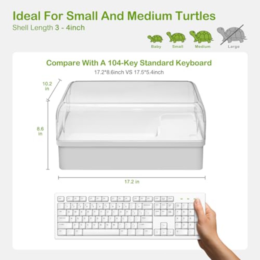 Turtle Tank Acrylic Habitat St - огляд і ціна Aquatic Zone