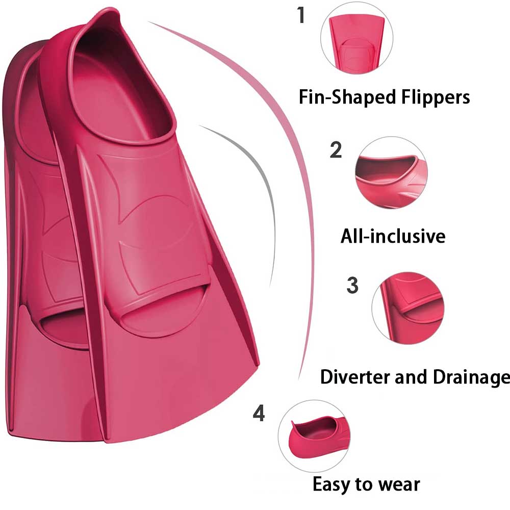 Swimming Flipper Silicone Wome - огляд і ціна Fin Diving Blade
